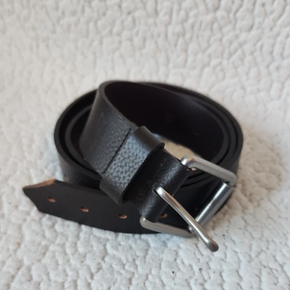 Wrangler Geuine Pebbled Leather Dark Brown Western Cowboy Belt Gorpcore Ranch